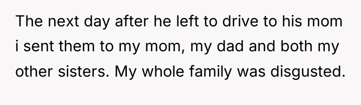 The next day after he left to drive to his...