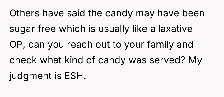 Others have said the candy may have been sugar free...