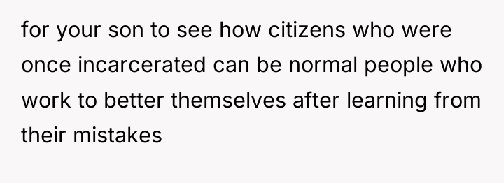 for your son to see how citizens who were once...