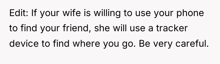 Edit: If your wife is willing to use your phone...