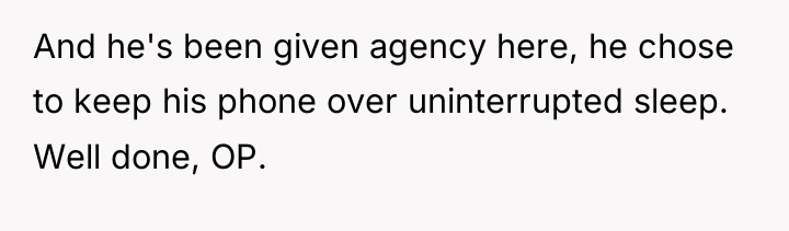 And he's been given agency here, he chose to keep...