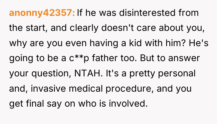 anonny42357 If he was disinterested from the start, and clearly...