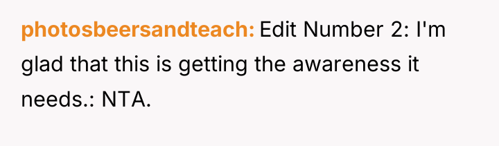 photosbeersandteach Edit Number 2: I'm glad that this is getting...