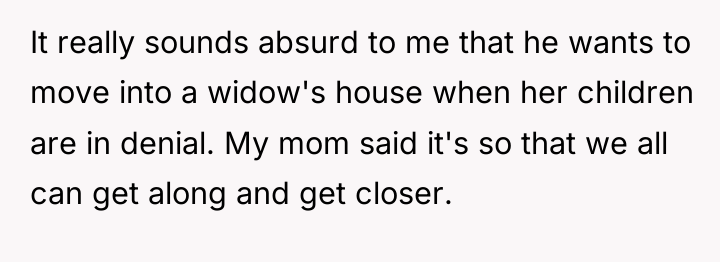 It really sounds absurd to me that he wants to...