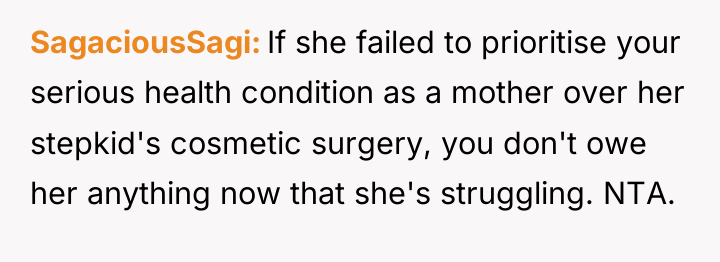 SagaciousSagi If she failed to prioritise your serious health condition...