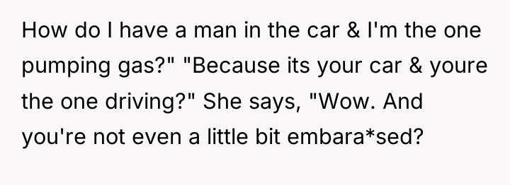 How do I have a man in the car &...