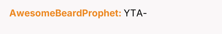 AwesomeBeardProphet YTA-