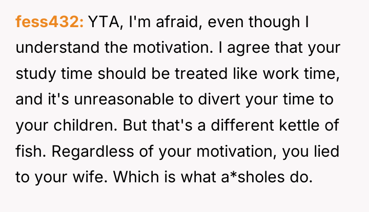 fess432 YTA, I'm afraid, even though I understand the motivation....