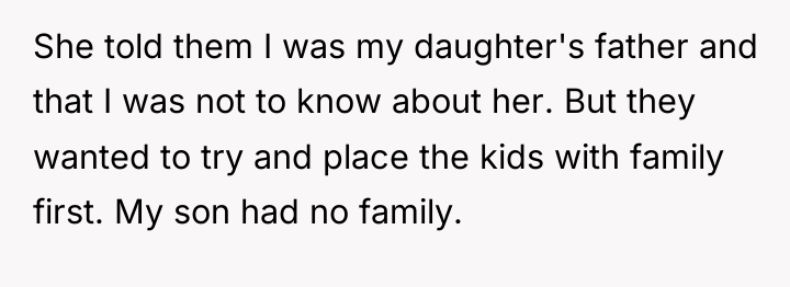 She told them I was my daughter's father and that...