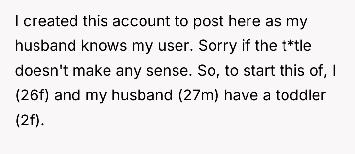 I created this account to post here as my husband...