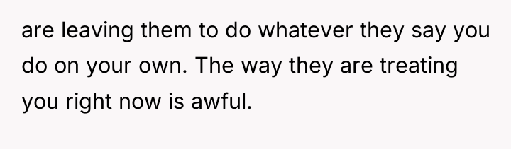 are leaving them to do whatever they say you do...