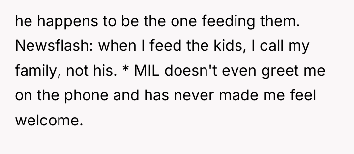 he happens to be the one feeding them. Newsflash: when...