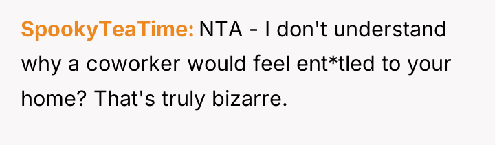 SpookyTeaTime NTA - I don't understand why a coworker would...