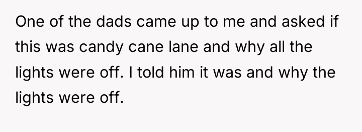 One of the dads came up to me and asked...