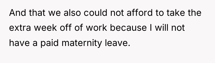 And that we also could not afford to take the...