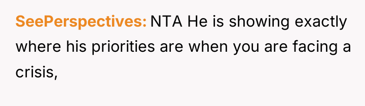 SeePerspectives NTA He is showing exactly where his priorities are...