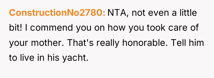 ConstructionNo2780 NTA, not even a little bit! I commend you...