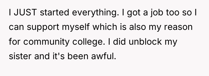 I JUST started everything. I got a job too so...