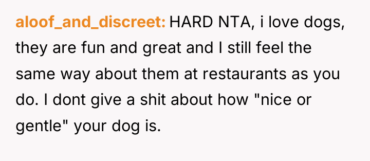 aloof_and_discreet HARD NTA, i love dogs, they are fun and...