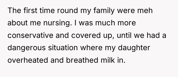 The first time round my family were meh about me...