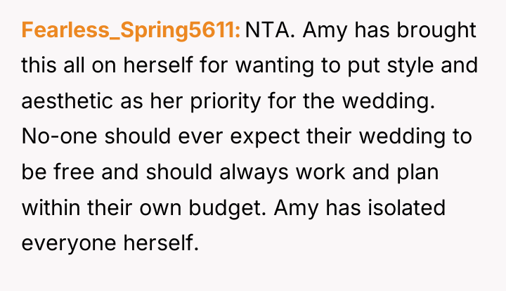 Fearless_Spring5611 NTA. Amy has brought this all on herself for...