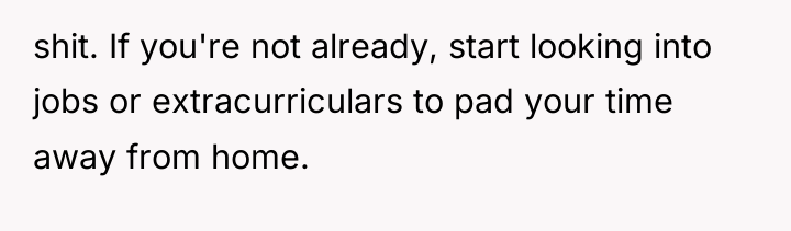 shit. If you're not already, start looking into jobs or...