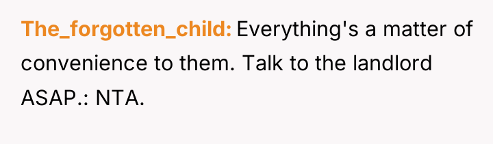 The_forgotten_child Everything's a matter of convenience to them. Talk to...