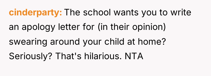 cinderparty The school wants you to write an apology letter...