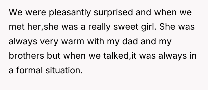We were pleasantly surprised and when we met her,she was...