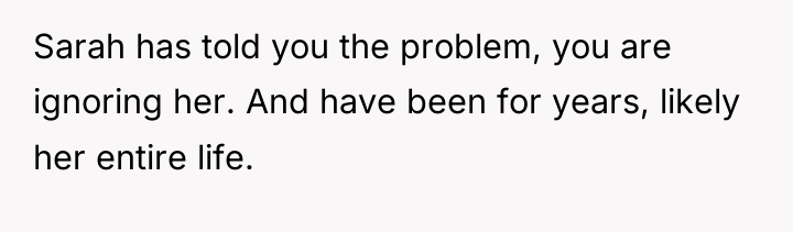 Sarah has told you the problem, you are ignoring her....