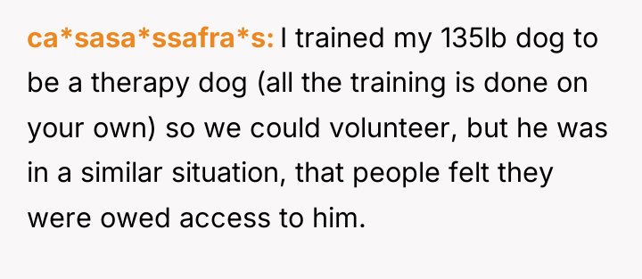 ca*sasa*ssafra*s I trained my 135lb dog to be a therapy...
