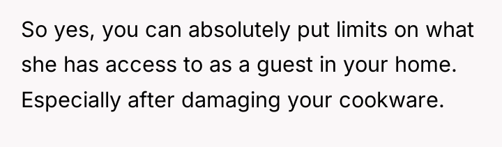 So yes, you can absolutely put limits on what she...