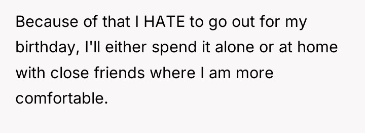 Because of that I HATE to go out for my...