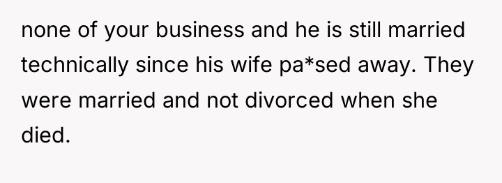 none of your business and he is still married technically...