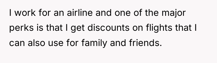 I work for an airline and one of the major...