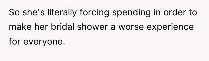 So she's literally forcing spending in order to make her...