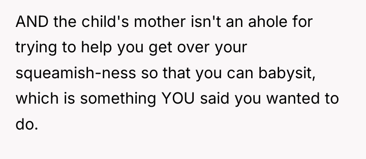 AND the child's mother isn't an ahole for trying to...