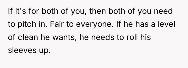If it's for both of you, then both of you...