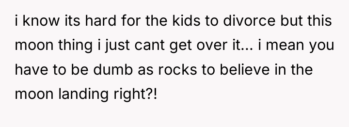 i know its hard for the kids to divorce but...
