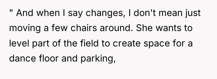 " And when I say changes, I don't mean just...