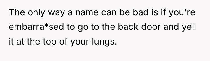 The only way a name can be bad is if...