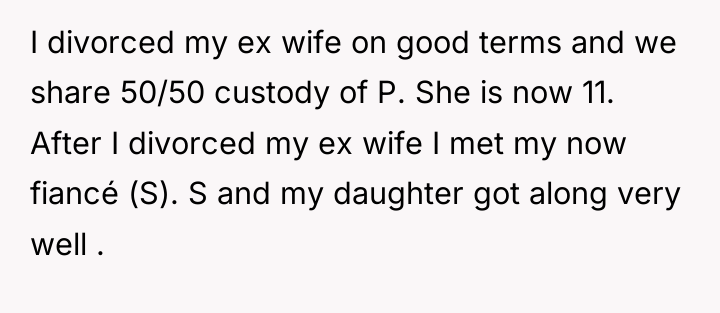 I divorced my ex wife on good terms and we...
