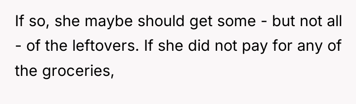If so, she maybe should get some - but not...