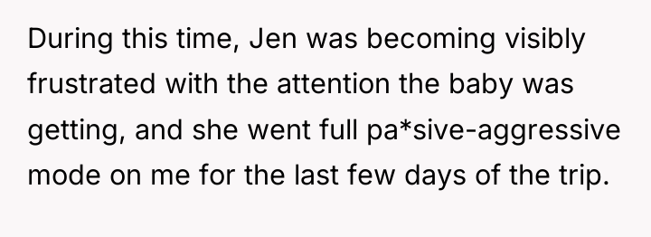 During this time, Jen was becoming visibly frustrated with the...