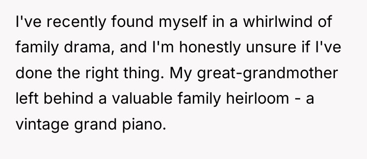 I've recently found myself in a whirlwind of family drama,...