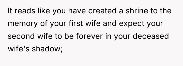 It reads like you have created a shrine to the...