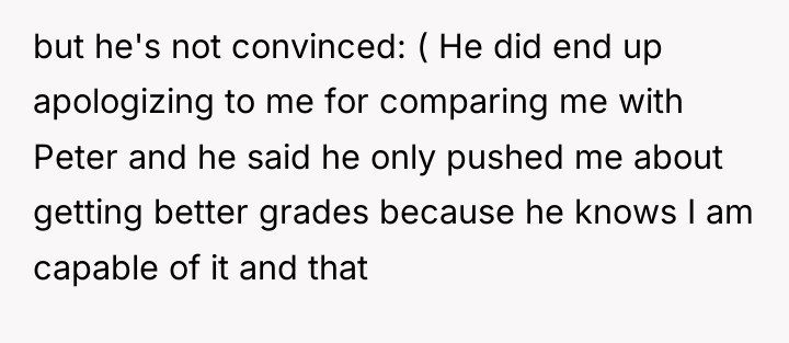 but he's not convinced: ( He did end up apologizing...