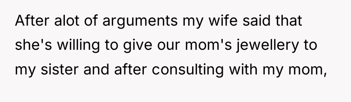 After alot of arguments my wife said that she's willing...