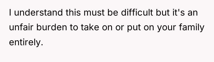 I understand this must be difficult but it's an unfair...