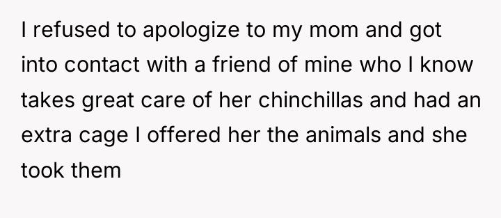 I refused to apologize to my mom and got into...